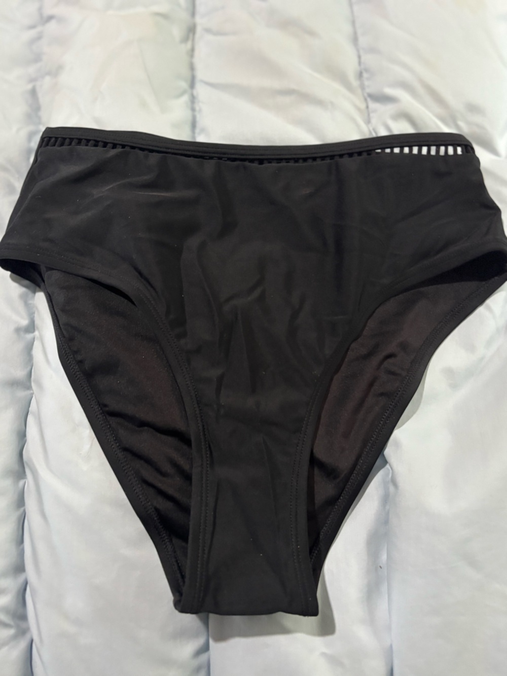 Cupshe Black High-Cut Bikini Bottoms